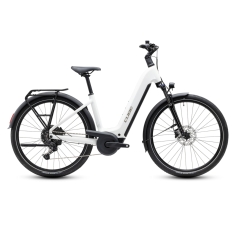 Vélo Électrique CUBE0 Touring Hybrid ONE 600 Easy Entry - Metallicwhite'n'Chrome