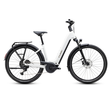 e-bike CUBE Touring Hybrid ONE 600 Easy Entry - Metallicwhite'n'Chrome